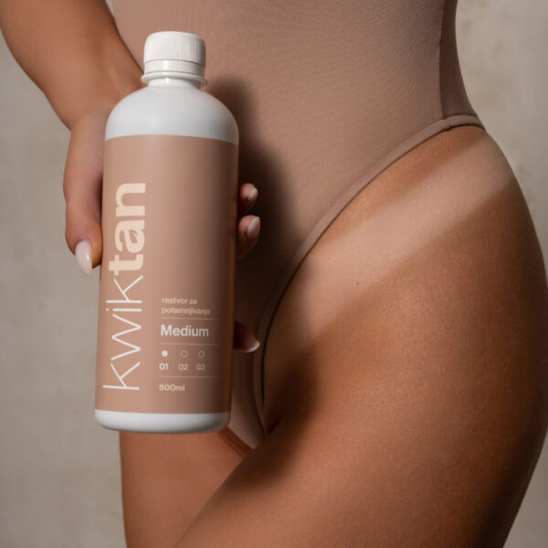 Profesionalna boja za spray tan KWIKTAN Medium 500 ml