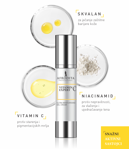 AFRODITA PROFESSIONAL VITAMIN C EXPERT Ultrahidratantna krema u gelu 45 ml