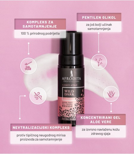 AFRODITA PROFESSIONAL WILD DARK Pjena za samotamnjenje Summer Affair