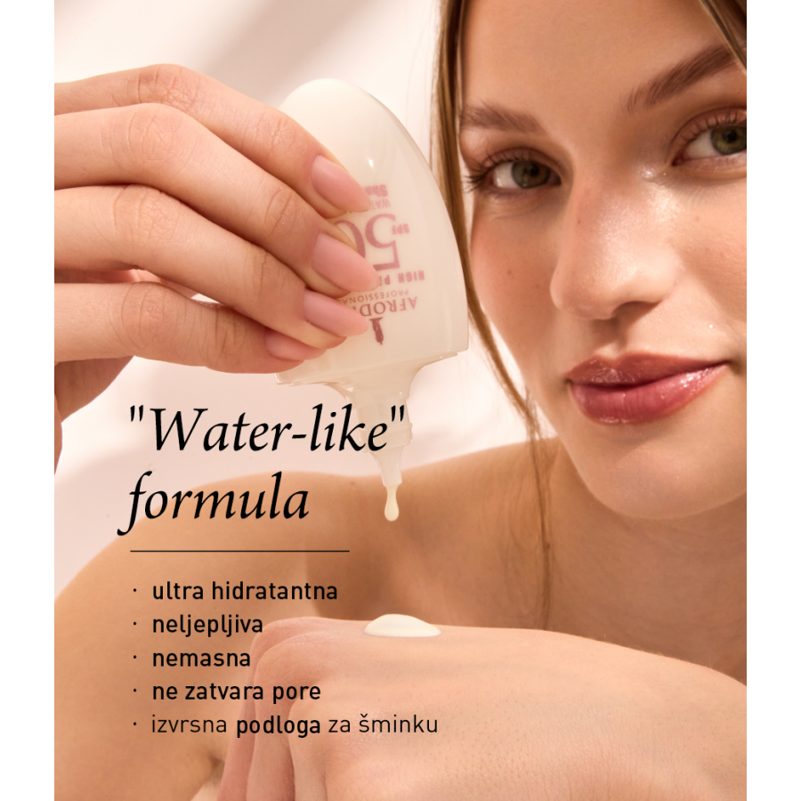 AFRODITA PROFESSIONAL SPF 50 SHAKE FLUID SA IZNINMNO LAGANOM ,,OIL FREE'' FORMULOM
