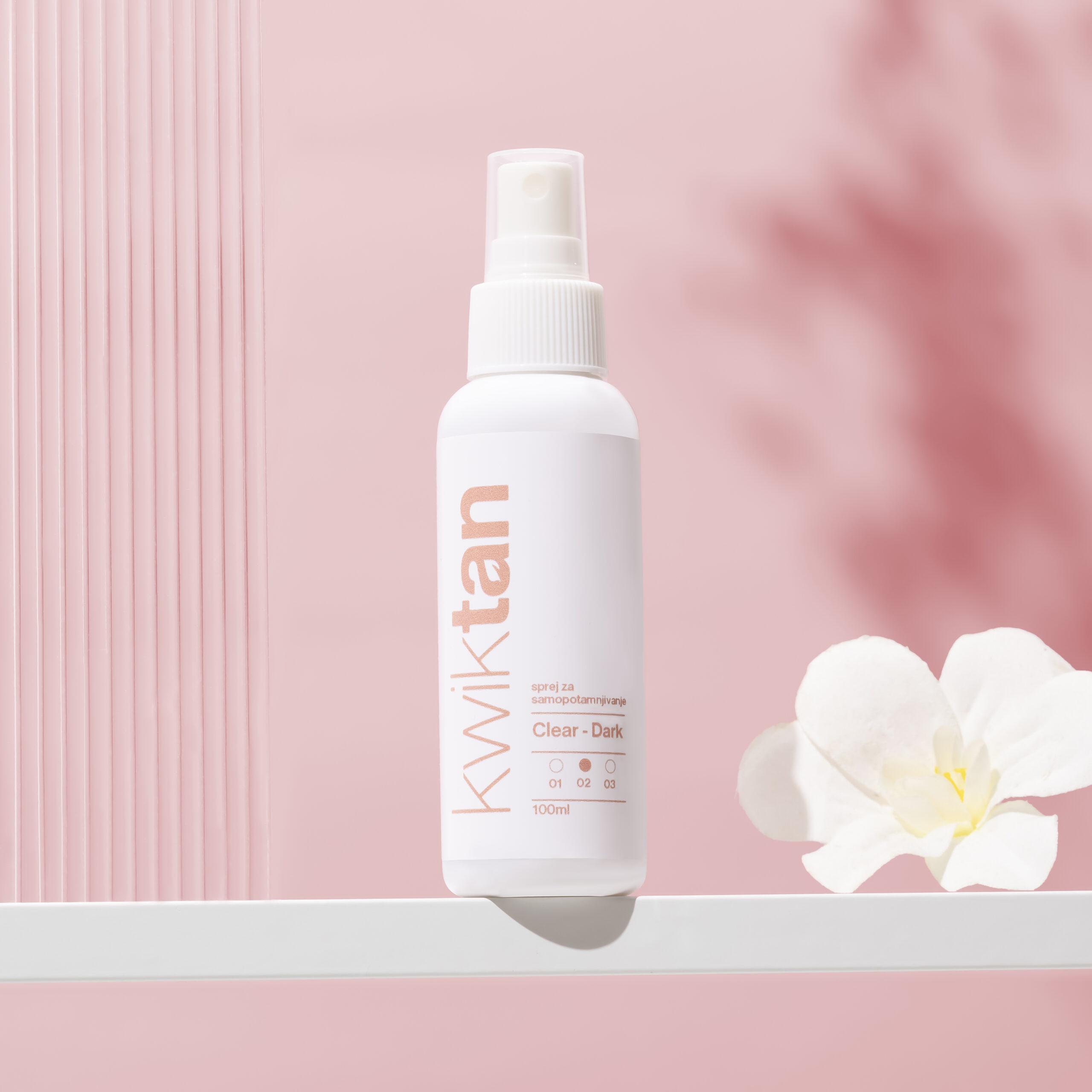 Vodica za Samopotamnjivanje Lica Dark Clear 100 ml | Kwiktan